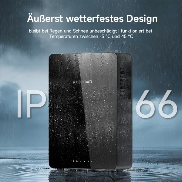 RUNHOOD R5200-AC mit IP66-Schutz bei Regen